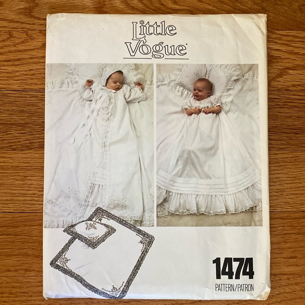 VTG ‘70s Vogue Infant Sewing Pattern UNCUT